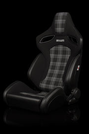 Orue S Series Sport Seats - Grey Plaid Fabric