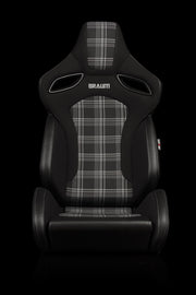 Orue S Series Sport Seats - Grey Plaid Fabric