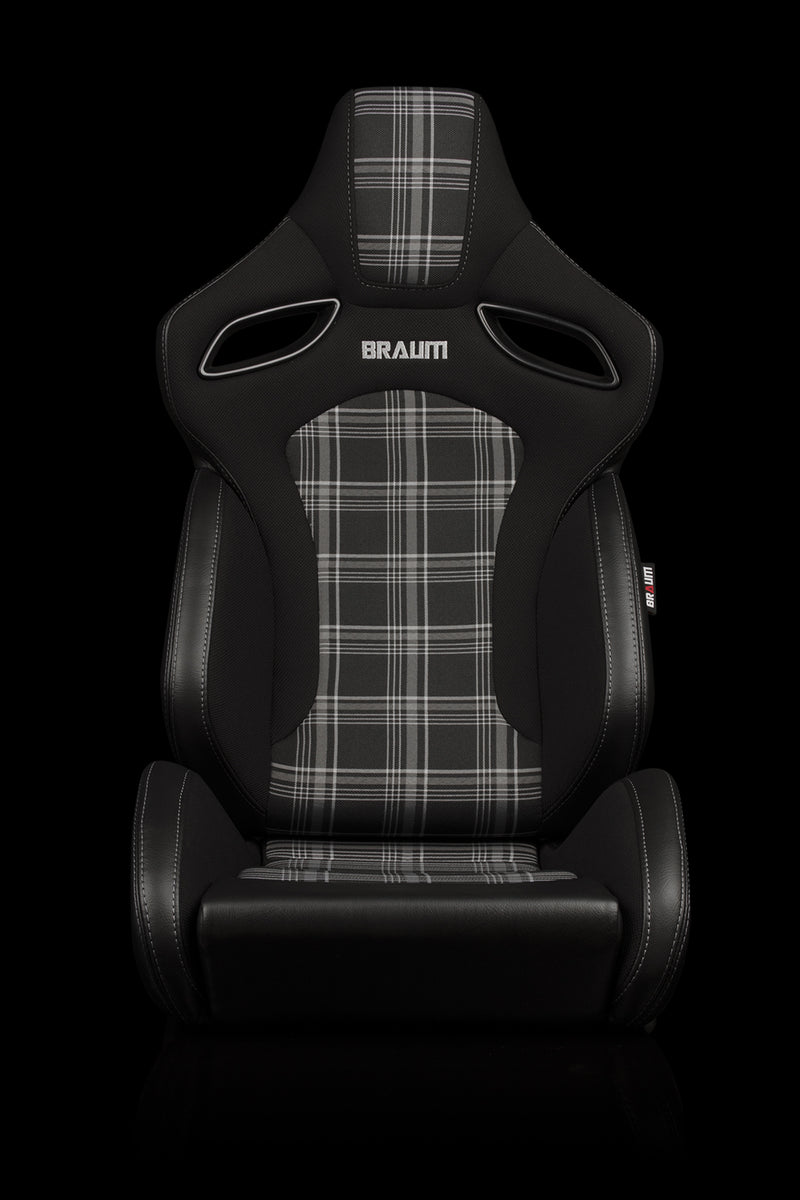 Orue S Series Sport Seats - Grey Plaid Fabric