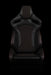 Orue S Series Sport Seats - Honeycomb Alcantara (Red Stitching)