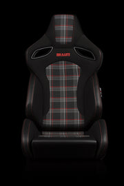 Orue S Series Sport Seats - Red Plaid Fabric