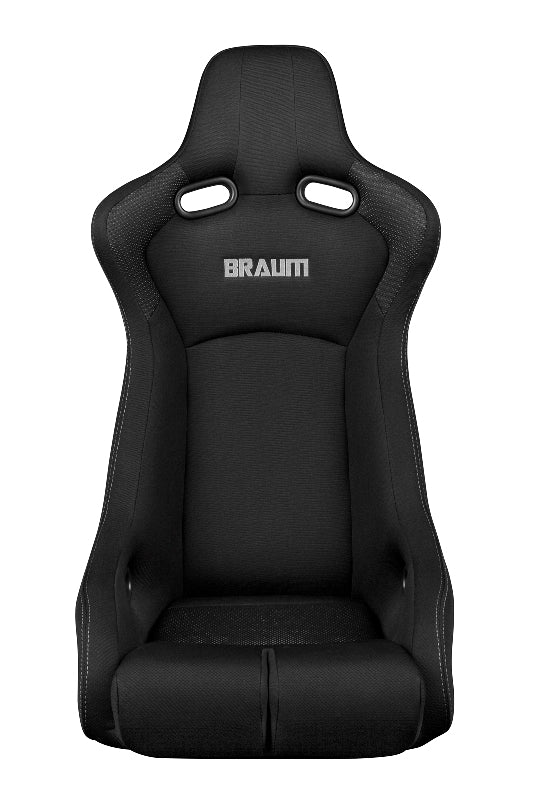 Venom-R Series Fixed Back Bucket Seat - Black Cloth / Carbon Fiber