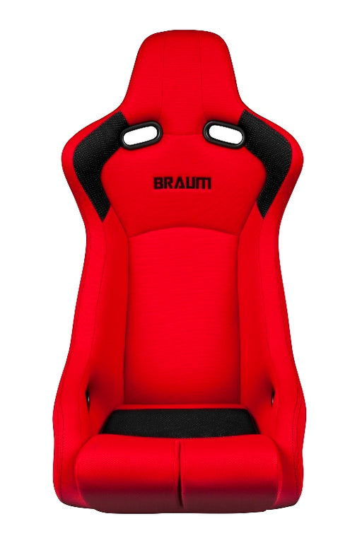Venom-R Series Fixed Back Bucket Seat - Red Cloth / Carbon Fiber