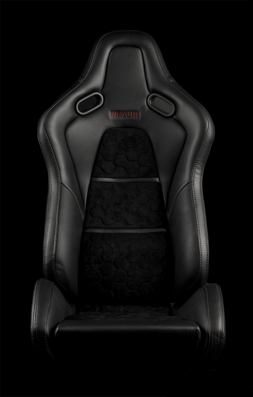 Falcon-S Composite Carbon Fiber Honeycomb Shell Reclining Seats - Black Alcantara Inserts
