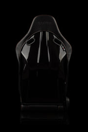 Falcon-S Composite FRP Reclining Seats - Black W/ Red Stitching