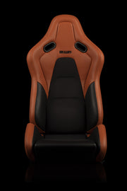 Falcon-S Composite FRP Reclining Seats - British Tan W/ Black Stitching