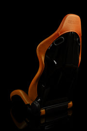 Falcon-S Composite FRP Reclining Seats - British Tan W/ Black Stitching