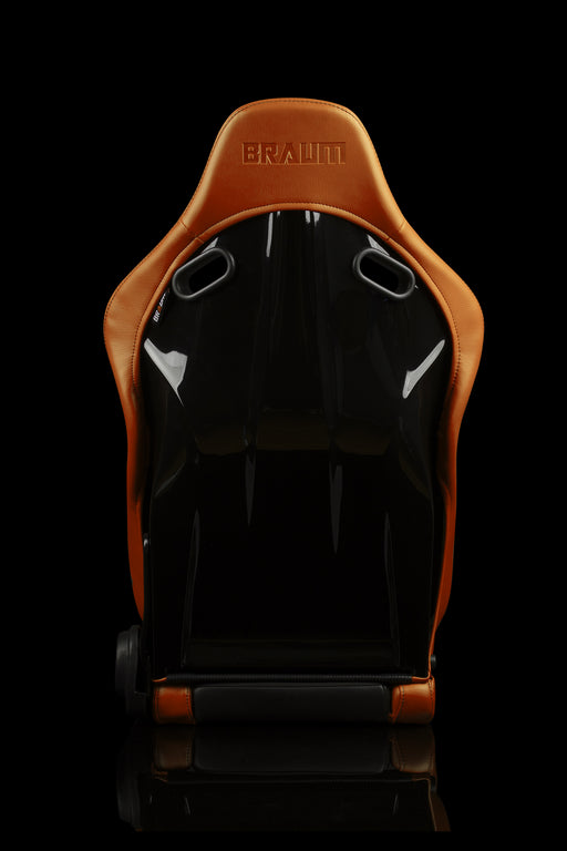 Falcon-S Composite FRP Reclining Seats - British Tan W/ Black Stitching