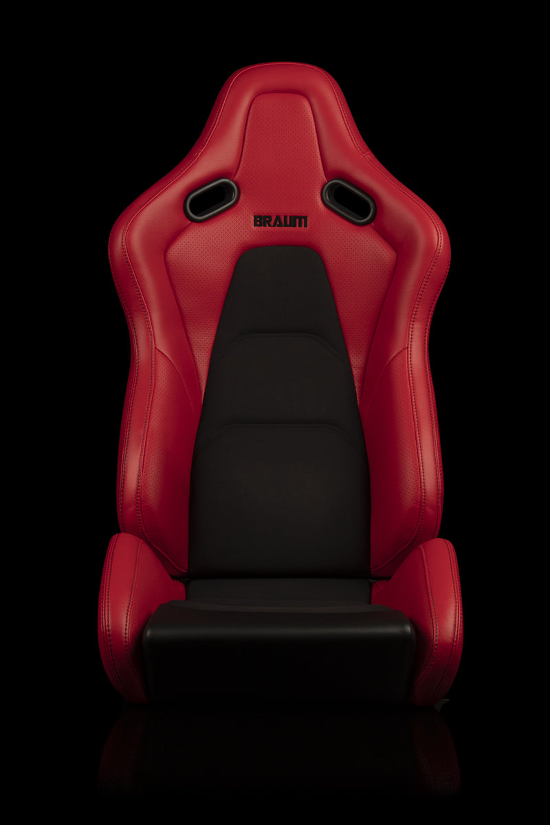 Falcon-S Composite FRP Reclining Seats - Red W/ Black Stitching