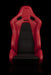 Falcon-S Composite FRP Reclining Seats - Red W/ Black Stitching