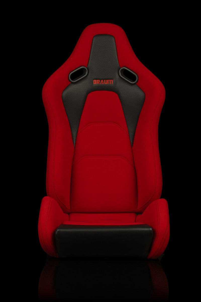 Falcon-S Composite FRP Reclining Seats - Red Jacquard