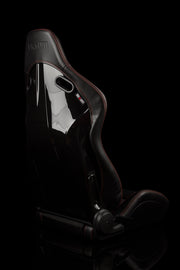 Falcon-S Composite FRP Reclining Seats - Red Plaid W/ Red Stitching