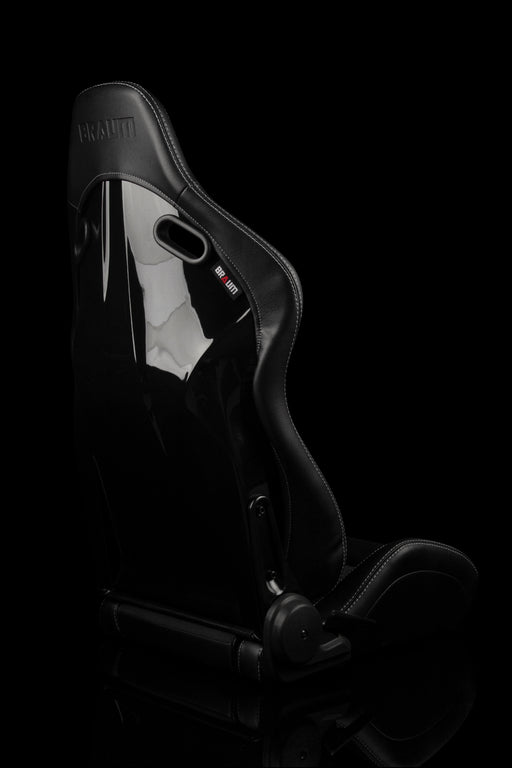Falcon-S Composite FRP Reclining Seats - White W/ Black Stitching