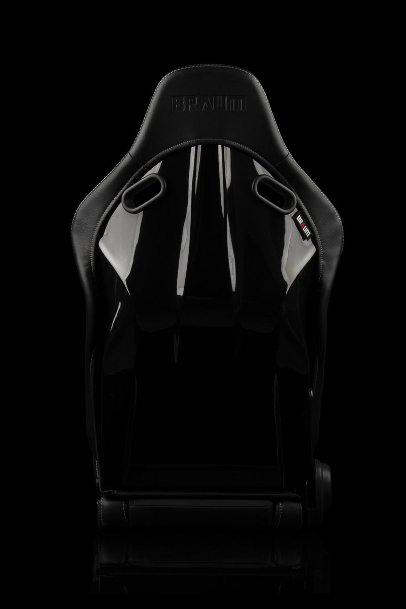 Falcon-S Composite FRP Reclining Seats - White W/ Black Stitching