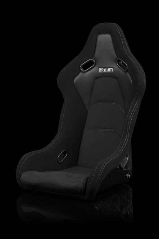 Falcon-S Composite FRP Bucket Seat - Black Jacquard w/Grey Stitching