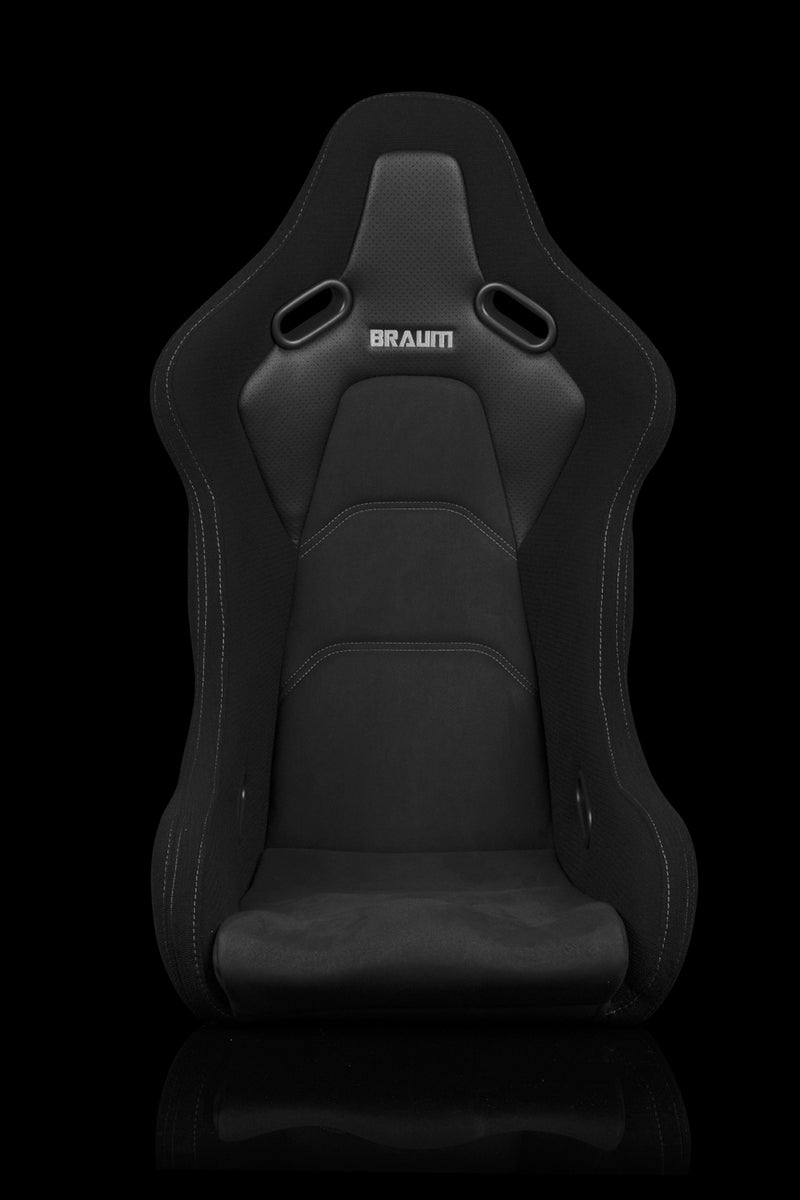 Falcon-S Composite FRP Bucket Seat - Black Jacquard w/Grey Stitching