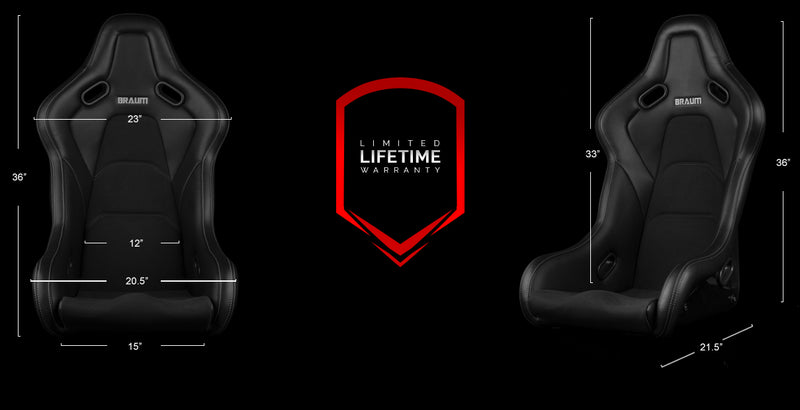 Falcon-S Composite FRP Bucket Seat - White Stitching