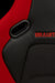Falcon-S Composite FRP Bucket Seat - Red Jacquard w/Black Stitching
