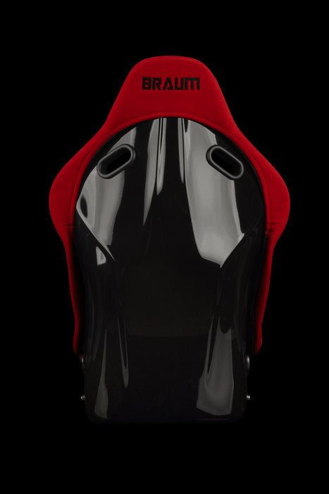 Falcon-S Composite FRP Bucket Seat - Red Jacquard w/Black Stitching