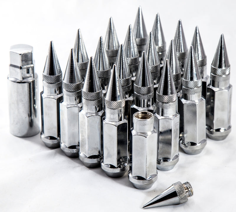 AODHAN XT92 SPIKED LUG NUTS (SET OF 20PC WITH KEY)12X1.25 CHROME