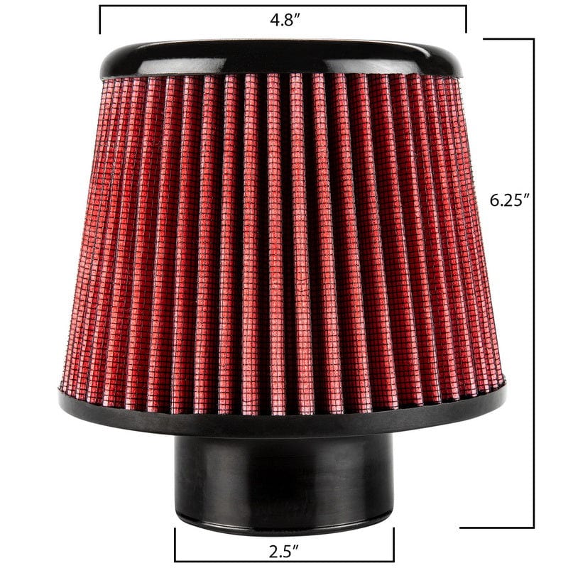 Filtre à air de rechange DC Sports 2,5" à dessus ouvert