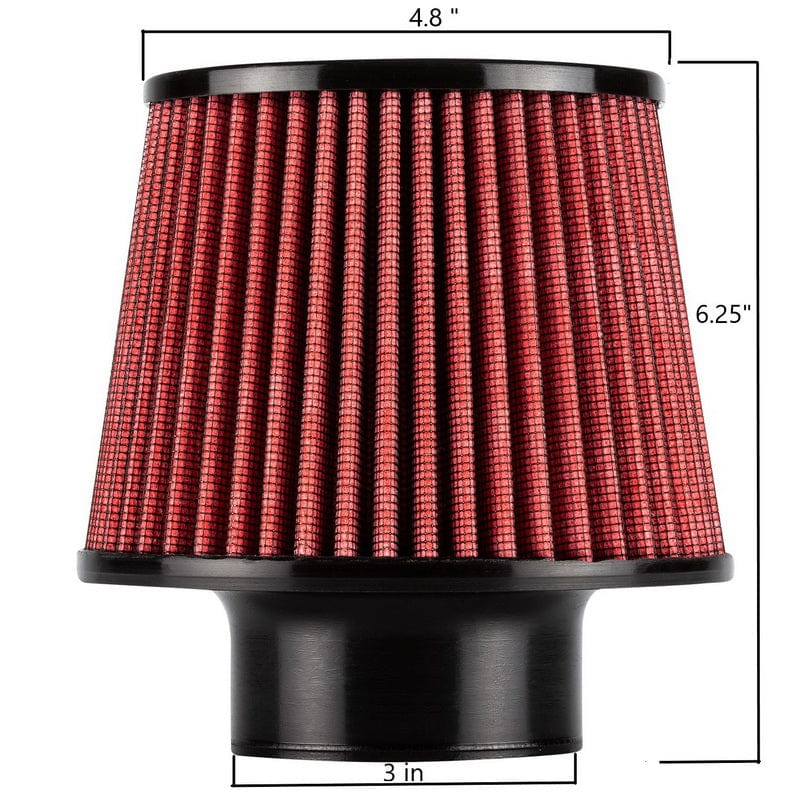 Filtre à air de rechange DC Sports 3" 6,25" de haut