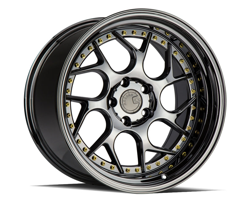 Aodhan DS01 Black Vacuum w/ Gold Rivets