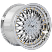 ESM ESM-002R Platinum Chrome/ Gold Rivet