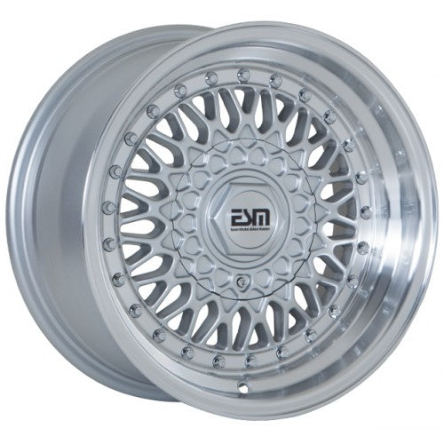 ESM-002R 15x8 4x100/5x100 +15 57.1 Silver/ Machine Lip