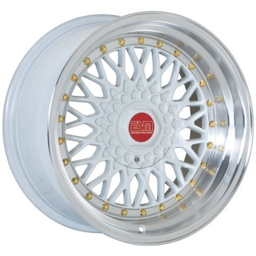ESM ESM-002R White/ Gold Rivet