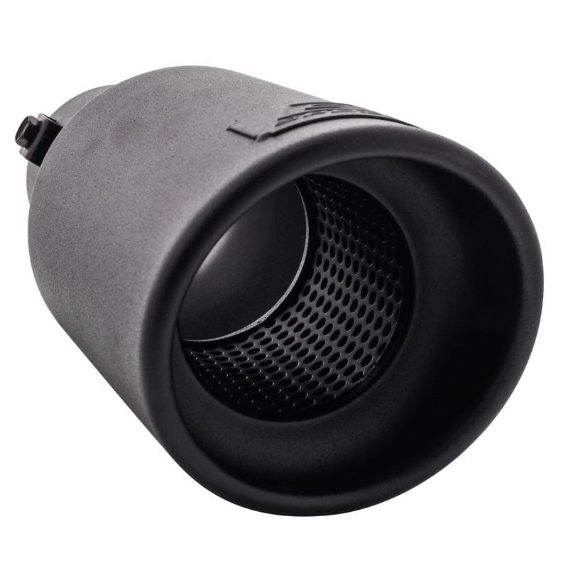 DC Sport Noir Universal Bolt On Échappement Slant Cut Tip Entrée 2,25" Sortie 3,75"