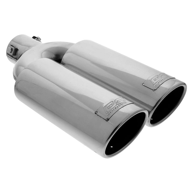 DC Sport Embout d'échappement universel en acier inoxydable poli 2,375" 5 entrées 3,75" sortie