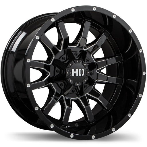 Fast HD TRAXX Gloss Black with Milled Trim