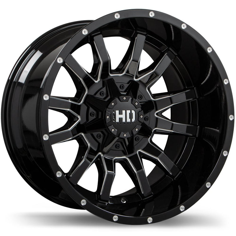 Fast HD TRAXX Gloss Black with Milled Trim