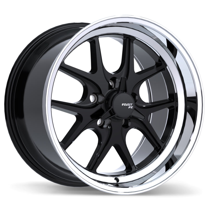 Fast Wheels FC04V Gloss Black with Machined Lip