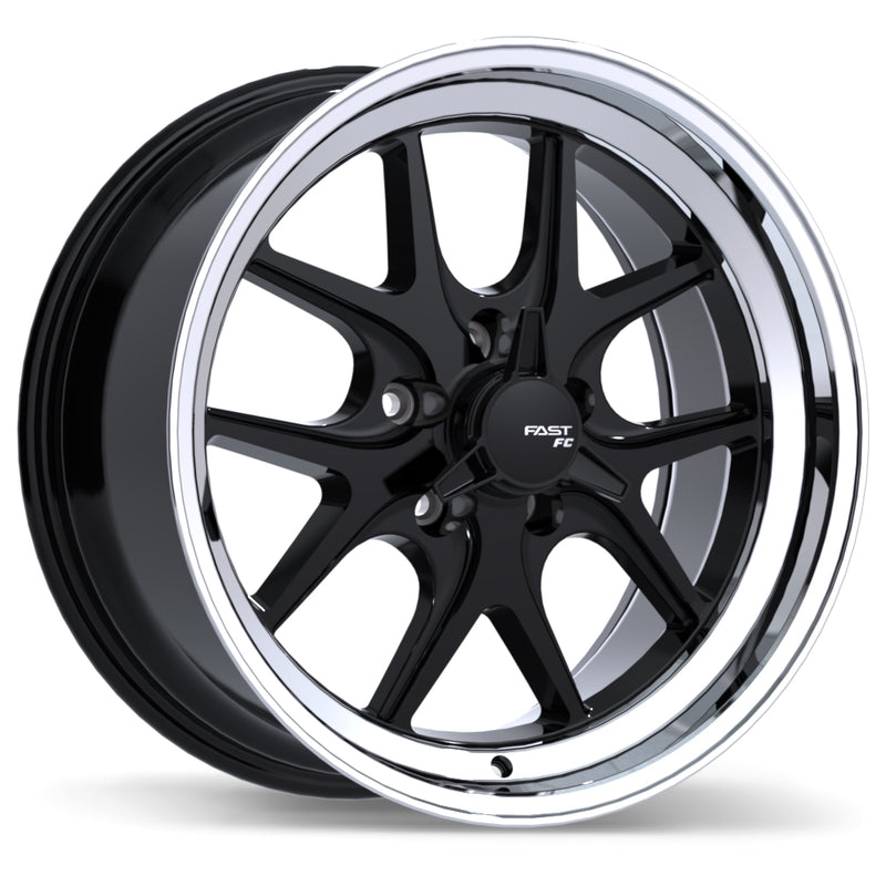 Fast Wheels FC04V Gloss Black with Machined Lip
