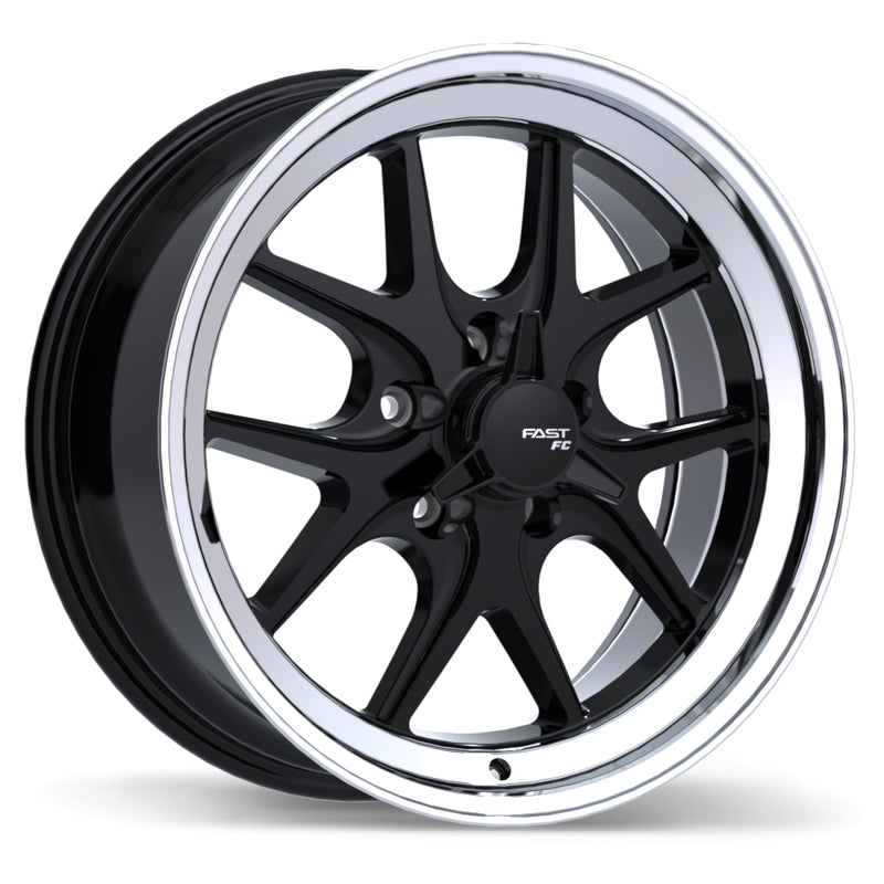 Fast Wheels FC04V Gloss Black with Machined Lip