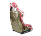 NRG FRP Bucket Seat PRISMA-  DYNASTY edition in vegan material with gold pearlized back (Large)