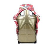 NRG FRP Bucket Seat PRISMA-  DYNASTY edition in vegan material with gold pearlized back (Large)