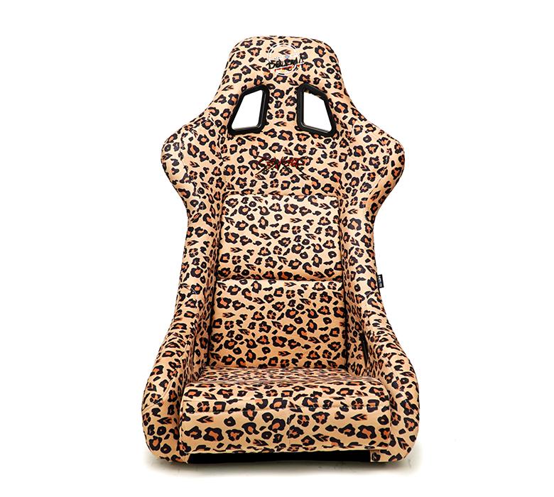 NRG FRP Siège baquet PRISMA SAVAGE Edition Cheetah Imprimé léopard (Grand)