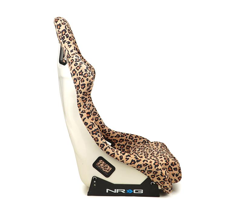 NRG FRP Siège baquet PRISMA SAVAGE Edition Cheetah Imprimé léopard (Grand)