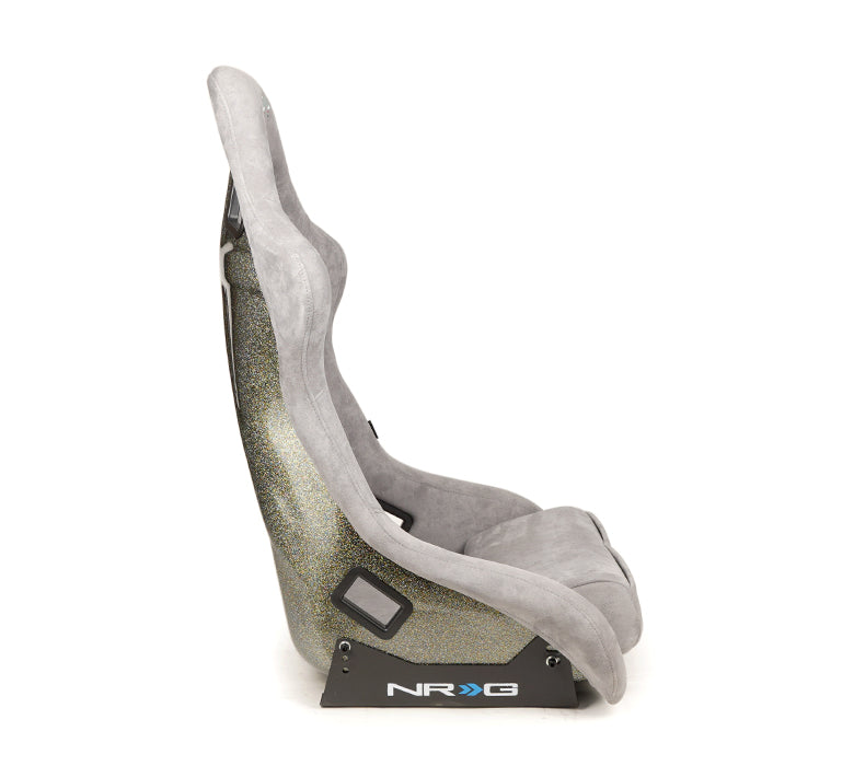 NRG FRP Bucket Seat ULTRA Edition with peralized back, Grey alcantara (Large)