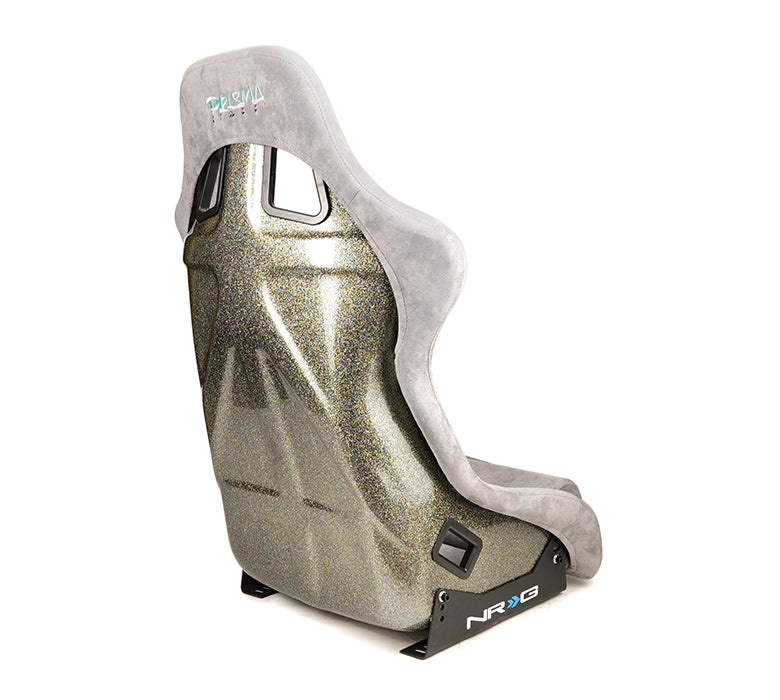 NRG FRP Bucket Seat ULTRA Edition with peralized back, Grey alcantara (Large)