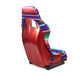 NRG FRP Bucket Seat PRISMA- MEXICALI Edition with red pearlized back in vegan material. (Medium)