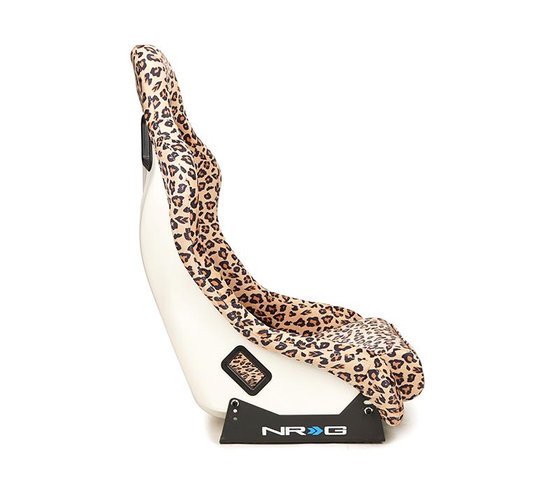 NRG FRP Bucket Seat PRISMA SAVAGE Edition Cheetah Leopard print (Medium)