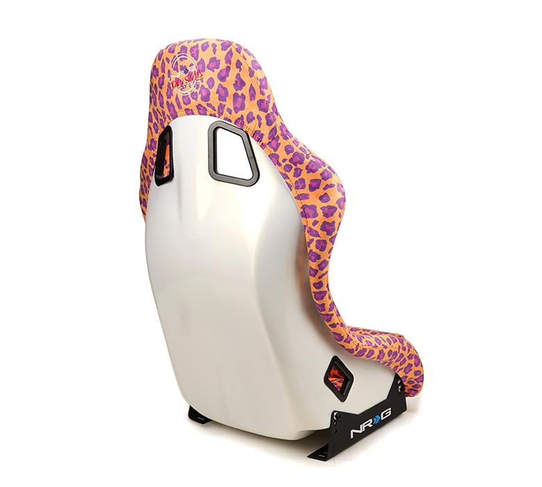 NRG FRP Bucket Seat PRISMA SAVAGE Edition Wild Thronberrry Color Leopard print (Medium)