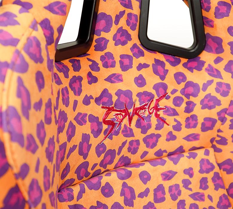 NRG FRP Bucket Seat PRISMA SAVAGE Edition Wild Thronberrry Color Leopard print (Medium)