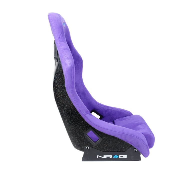 Siège baquet NRG FRP Édition PRISMA avec dossier nacré. Alcantara tout violet (moyen)
