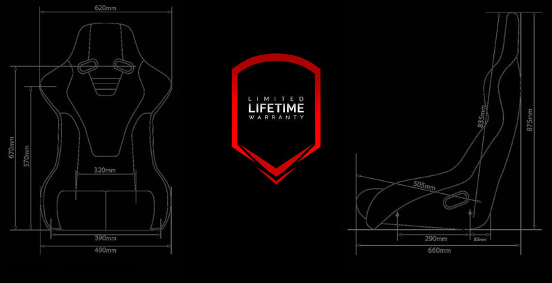 Falcon-R Composite FRP Bucket Seat - Blue