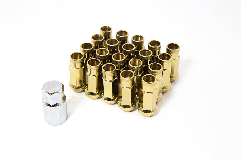AODHAN XT51 OPEN ENDED LUG NUT (SET OF 20PC WITH KEY) 14x1.5 GOLD